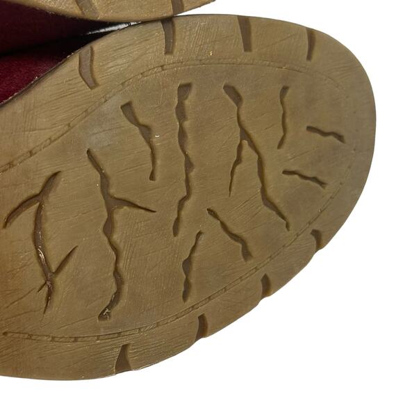 Soft Ruby Red Burgundy Suede Selby Ankle Boots - Picture 9 of 10